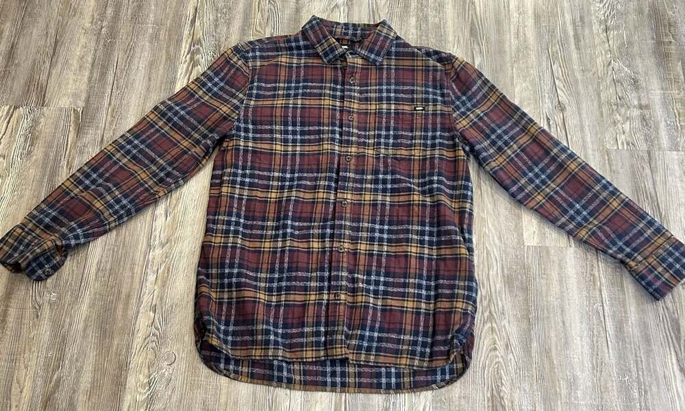 Vans Grindle Single Pocket Plaid Flannel Shirt Medium